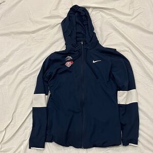 Washington Spirt women's soccer Women's Dark Blue and White Utility Jacket